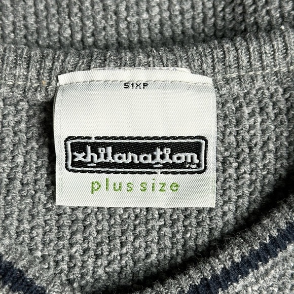 Vintage Xhilairation Grey Sweater Vest Plus Size 2X 90s Y2K - Picture 7 of 8